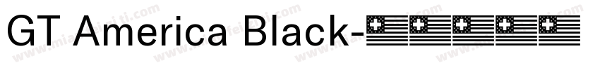GT America Black字体转换